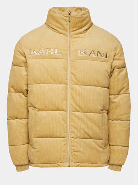 Karl Kani Karl Kani Kurtka puchowa Retro Corduroy 6076015 Beżowy Regular Fit