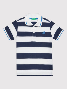 United Colors Of Benetton United Colors Of Benetton Polo 3WPYC300B Granatowy Regular Fit