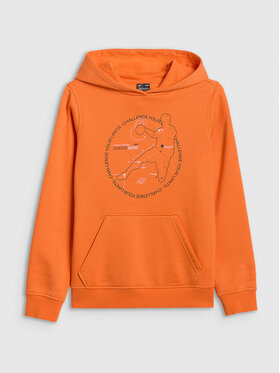 4F 4F Bluza URBAN COMMUTER Pomarańczowy Regular Fit