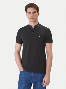 Tommy Hilfiger Tommy Hilfiger Polokošile Mao MW0MW34752 Černá Slim Fit