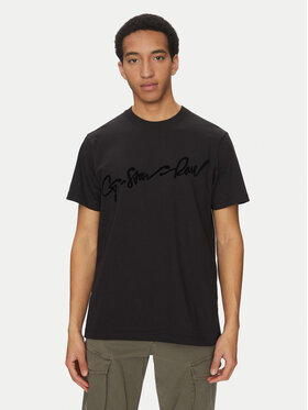 G-Star Raw G-Star Raw Tricou Floock G-Script D25148-C784 Negru Regular Fit