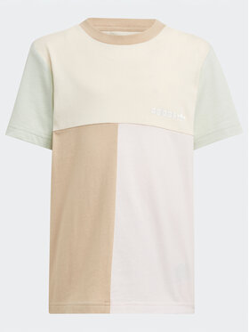 adidas adidas Marškinėliai Colourblock T-Shirt HK9819 Smėlio Regular Fit