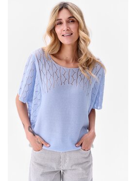 blue shadow blue shadow Sweter Naja Niebieski Regular Fit