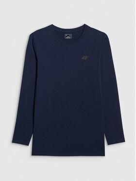 4F 4F Longsleeve NOS Granatowy Slim Fit