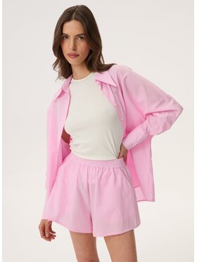 LEBRAND LEBRAND Szorty materiałowe Elio Różowy jasny Regular Fit