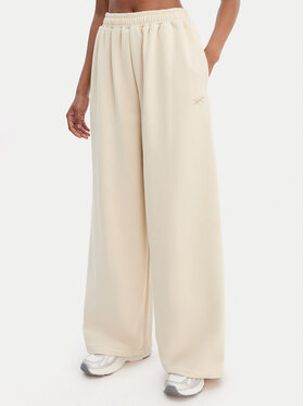 Reebok Reebok Spodnie dresowe Reebok x Ewa Chodakowska RK25624CCW Beżowy Wide Leg