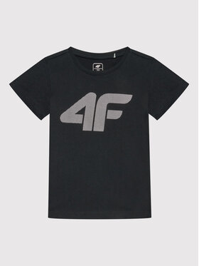 4F 4F T-Shirt HJL22-JTSD005 Czarny Regular Fit