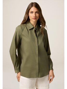 Oltre Oltre Koszula 5107R103005N035 Zielony Regular Fit