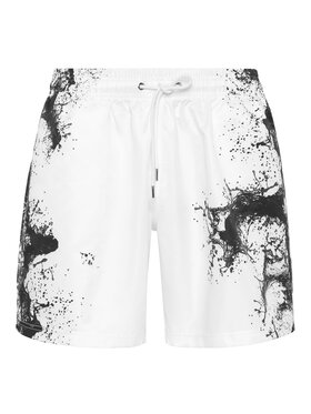 Plein Sport Plein Sport Pantaloncini sportivi 28341 Bianco Jogger Fit