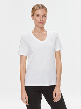 Calvin Klein Jeans Calvin Klein Jeans T-Shirt Embro Badge J20J222560 Bílá Regular Fit