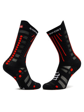 Compressport Visoke Nogavice Unisex Aero XU00054B Črna