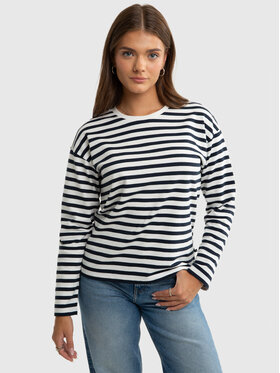 BIG STAR BIG STAR Longsleeve ILOTA_100_180 Biały Classic Fit