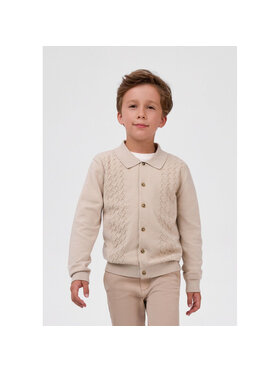 minoti minoti Kardigan 33KNIT257 Beżowy Regular Fit