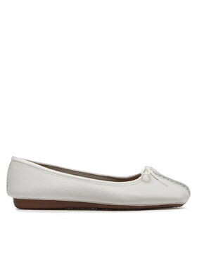 Clarks Clarks Baleríny Freckle Ice 203544554 Bílá