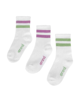Sprandi Sprandi Șosete lungi 0KB-001-SS25 (3-PACK) Alb
