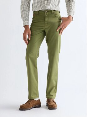 Wrangler Wrangler Spodnie materiałowe TEXAS Zielony Regular Fit