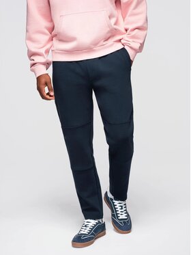 Ombre Ombre Spodnie dresowe OM-PASK-0281 Granatowy Regular Fit