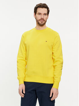 Tommy Hilfiger Tommy Hilfiger Džemperis Flag Logo MW0MW32735 Geltona Regular Fit