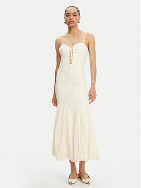 BARDOT BARDOT Sukienka koktajlowa Delaney 59928DB Beżowy Regular Fit