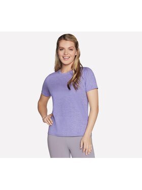 Skechers Skechers T-Shirt TS104-PRLB Fioletowy Regular Fit