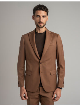 Borgio Borgio Marynarka monticiano_br Brązowy Slim Fit
