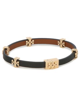 Tory Burch Tory Burch Βραχιόλι Eleanor Leather Bracelet 147235 Μαύρο