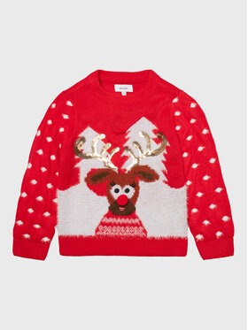 Vero Moda Girl Vero Moda Girl Sweater Rudy 10272446 Piros Regular Fit