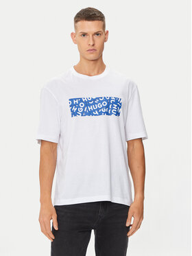 HUGO Hugo Тишърт Nalayo 50515203 Бял Regular Fit