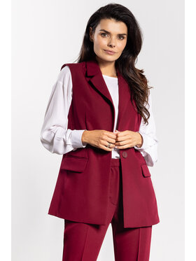 Awama Awama Gilet A745 Bordeaux Basic Fit