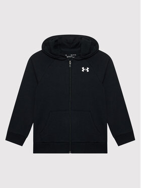 Under Armour Under Armour Bluza Ua Rival Cotton Full Zip 1357613 Czarny Loose Fit