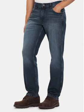 Wrangler Wrangler Džinsai Greensboro 112370847 Tamsiai mėlyna Straight Fit