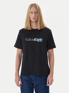 Calvin Klein Calvin Klein Тишърт LV04RD822G Черен Regular Fit