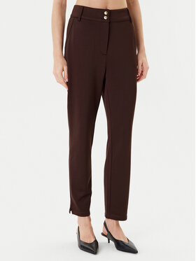 Liu Jo Sport Liu Jo Sport Hlače iz tkanine TF5106 F0778 Rjava Regular Fit