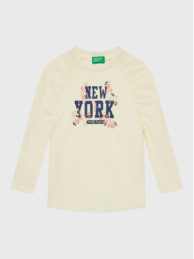United Colors Of Benetton United Colors Of Benetton Majica 3VR5G105K Bež Regular Fit