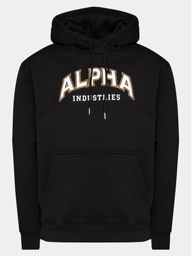 Alpha Industries Alpha Industries Majica dugih rukava College 146331 Crna Regular Fit