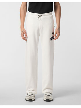 PHILIPP PLEIN PHILIPP PLEIN Teplákové kalhoty 26957 Bílá Jogger Fit