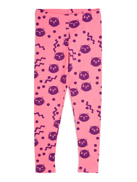 MINI RODINI MINI RODINI Κολάν Squiggly Cats 2513011728 Ροζ Slim Fit