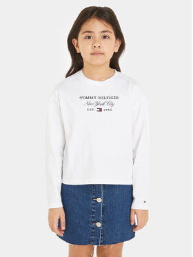 Tommy Hilfiger Tommy Hilfiger Μπλουζάκι KG0KG07643 M Λευκό Regular Fit