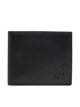 Calvin Klein Calvin Klein Peněženka Bold Ck Suede Billfold W/ Coin LV04D1365G Černá