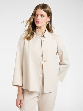 Elena Mirò Elena Mirò Marynarka R404Z000052N052 Kremowy Boxy Fit