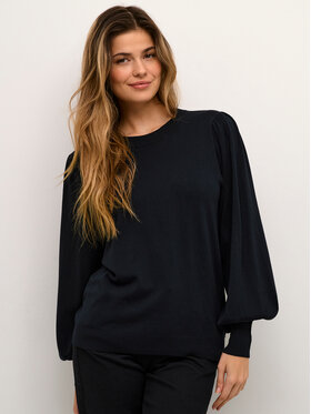 Kaffe Kaffe Sweter Lizza 10507138 Granatowy Regular Fit