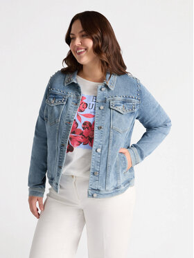Fiorella Rubino Fiorella Rubino Kurtka outdoor R495T001210N024 Turkusowy Regular Fit