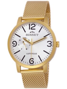 Bisset Bisset Zegarek Bisset-BSDE72GMSX03AX Złoty