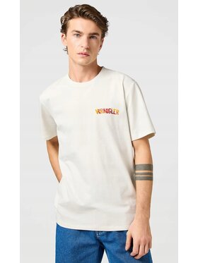 Wrangler Wrangler T-Shirt Big Graphic Tee Biały Regular Fit