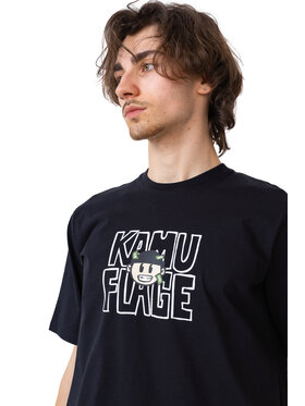 Kamuflage Kamuflage T-Shirt Cashout Czarny Comfortable Fit