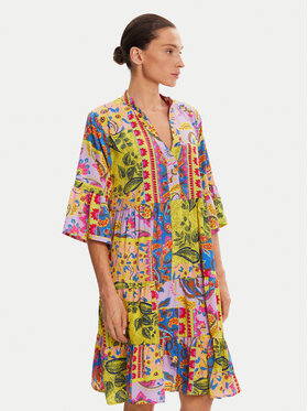 Iconique Iconique Sukienka letnia IC25-124 Kolorowy Relaxed Fit