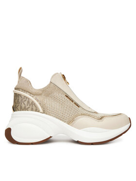 MICHAEL Michael Kors MICHAEL Michael Kors Sneakersy Zuma Mixed-Media Trainer 43F5ZUFP2L Złoty