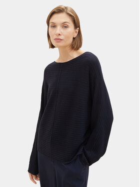 Tom Tailor Tom Tailor Megztinis 1037737 Tamsiai mėlyna Relaxed Fit