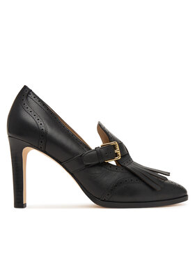 LAUREN RALPH LAUREN LAUREN RALPH LAUREN Cipele Colleen Perforated Calfskin Kiltie Pump 802P02364002 Crna