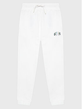 Guess Guess Spodnie dresowe J3RQ11 KA6R0 Biały Regular Fit